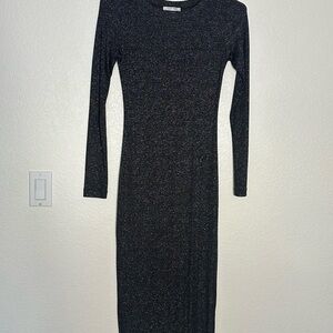 Elegant Black Long Sleeve Dress